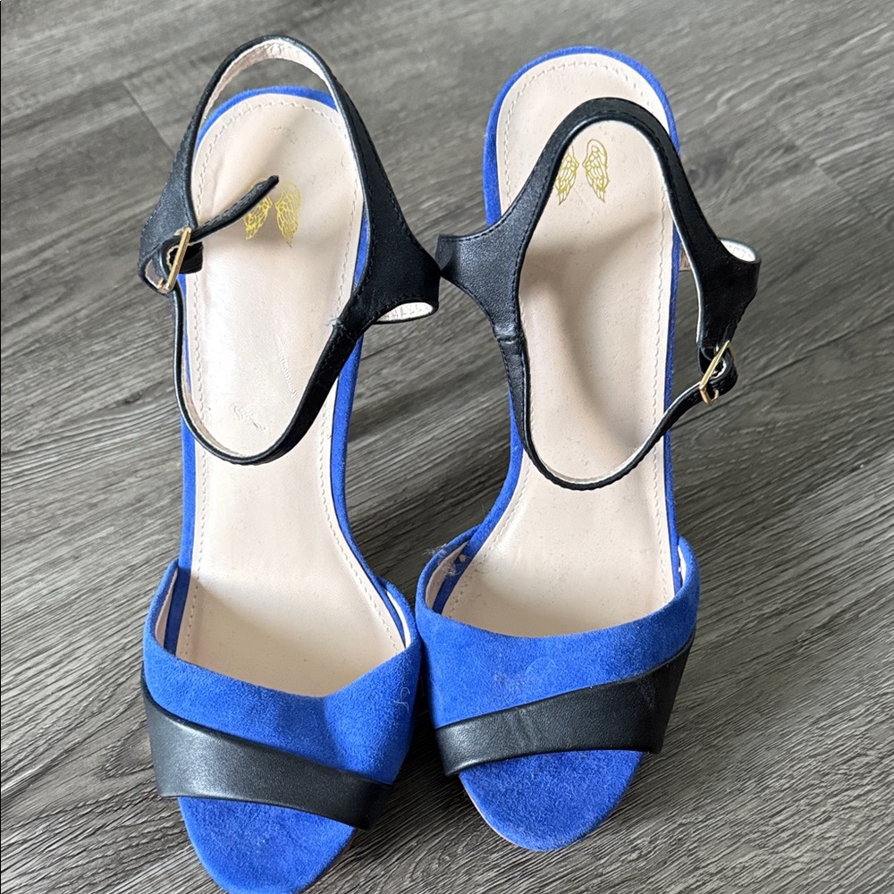 Victoria's Secret Black and Blue Heels